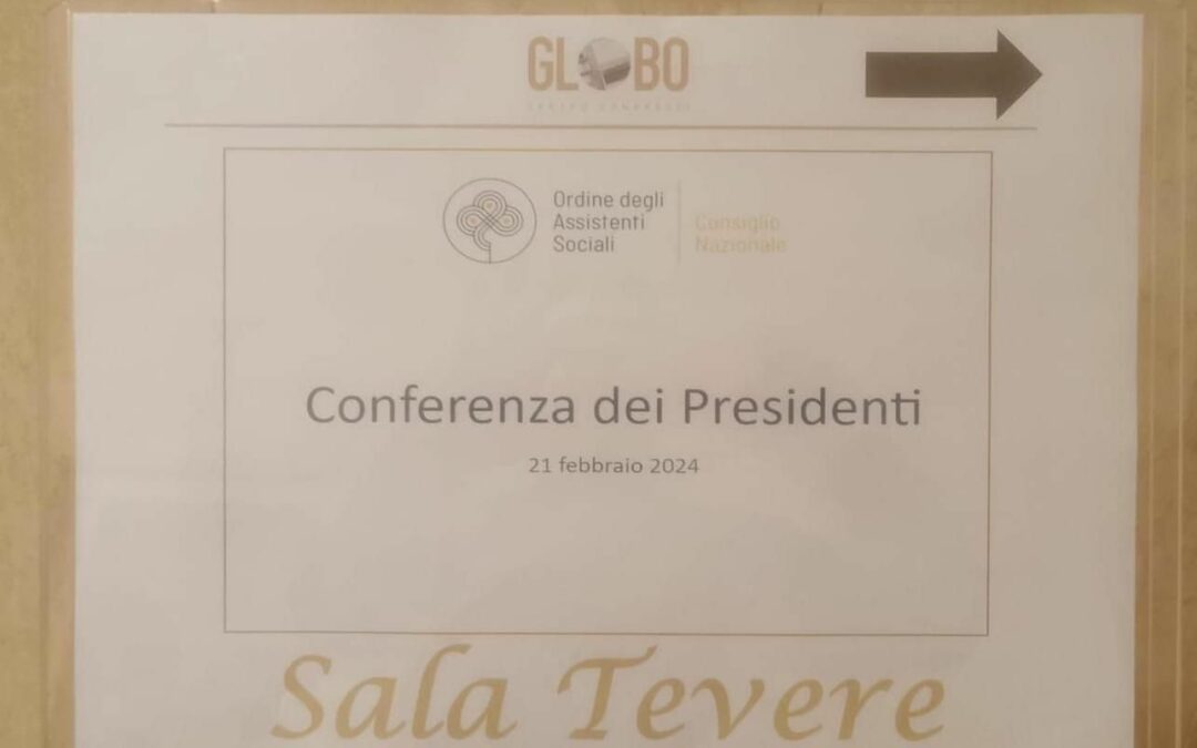 Conferenza Nazionale dei Consigli di Presidenza – Roma 21/02/2024