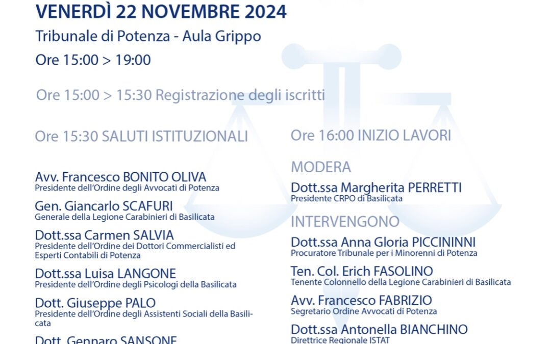 Convegno: Violenza di genere, cultura finanziaria e indipendenza economica: il retaggio del passato, le sfide del futuro.